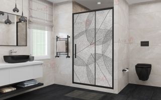 Душевая дверь в нишу AvaCan FB 160-180 MT чёрный